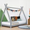 livraison la plus rapide Coupon 🤩 Youdoit Lit Tipi Enfant NAKANA – Bois Massif – Gris – 80 X 160 Cm 🌟 11