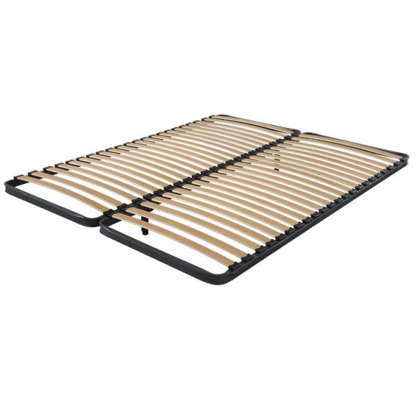 vente pas cher en ligne Grosses soldes 🤩 EBAC Cadre Métallique 22 Lattes Multi-plis Bois 2x70x190 Cm 🔥 1