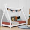 Meilleur prix 🔔 Youdoit Lit Tipi Enfant NAKANA – Bois Massif – Blanc – 120 X 200 Cm 👍 vente pas cher 8