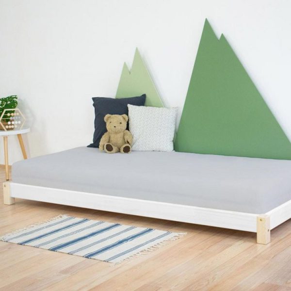 grande promotion Les meilleures critiques de 🌟 Youdoit Lit Simple TEENY – Bois Massif – Naturel Et Blanc – 80 X 160 Cm 🎁 1