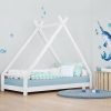 online boutique Promo 🔔 Youdoit Lit Tipi Enfant TAHUKA – Bois Massif – Blanc – 90 X 160 Cm 🌟 11