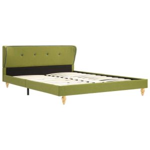 magasin pas cher Meilleure vente 😍 VIDAXL 280710 Bed Frame Green Fabric 135×190 Cm (UK/NO/IE/FI/DE/FR/NL Only) 🤩 7